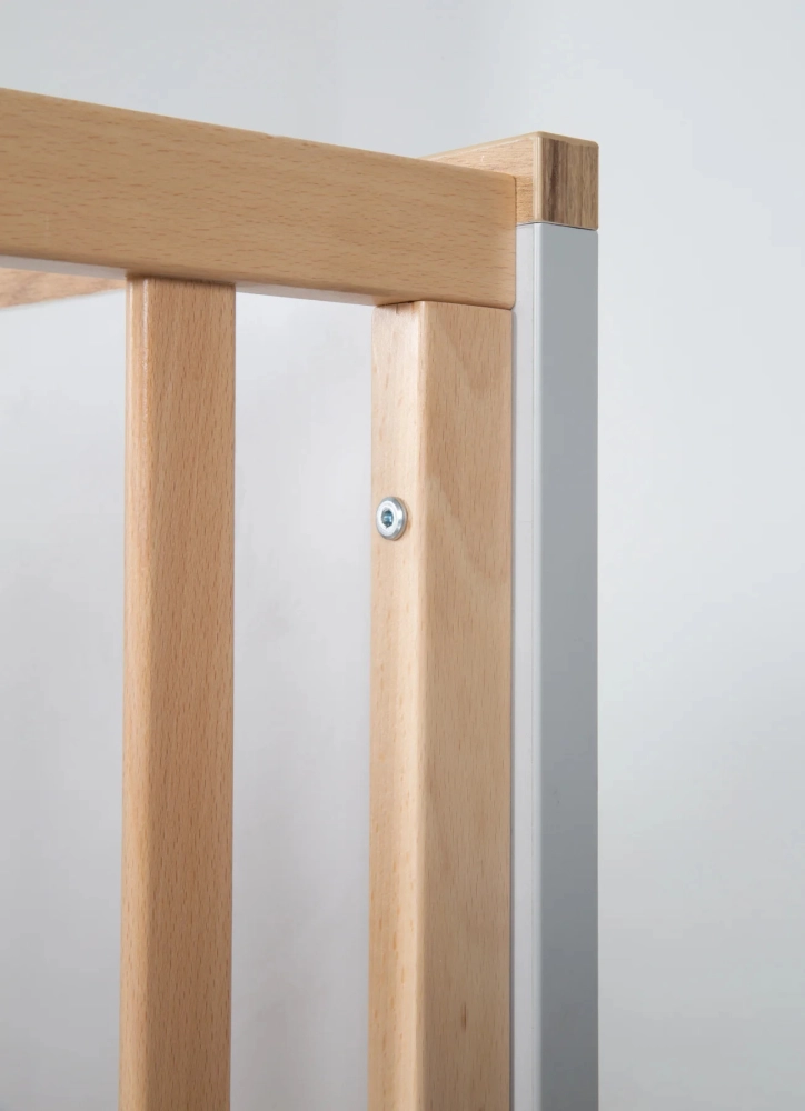 Chambre Roba Caro - Gris clair / Bois