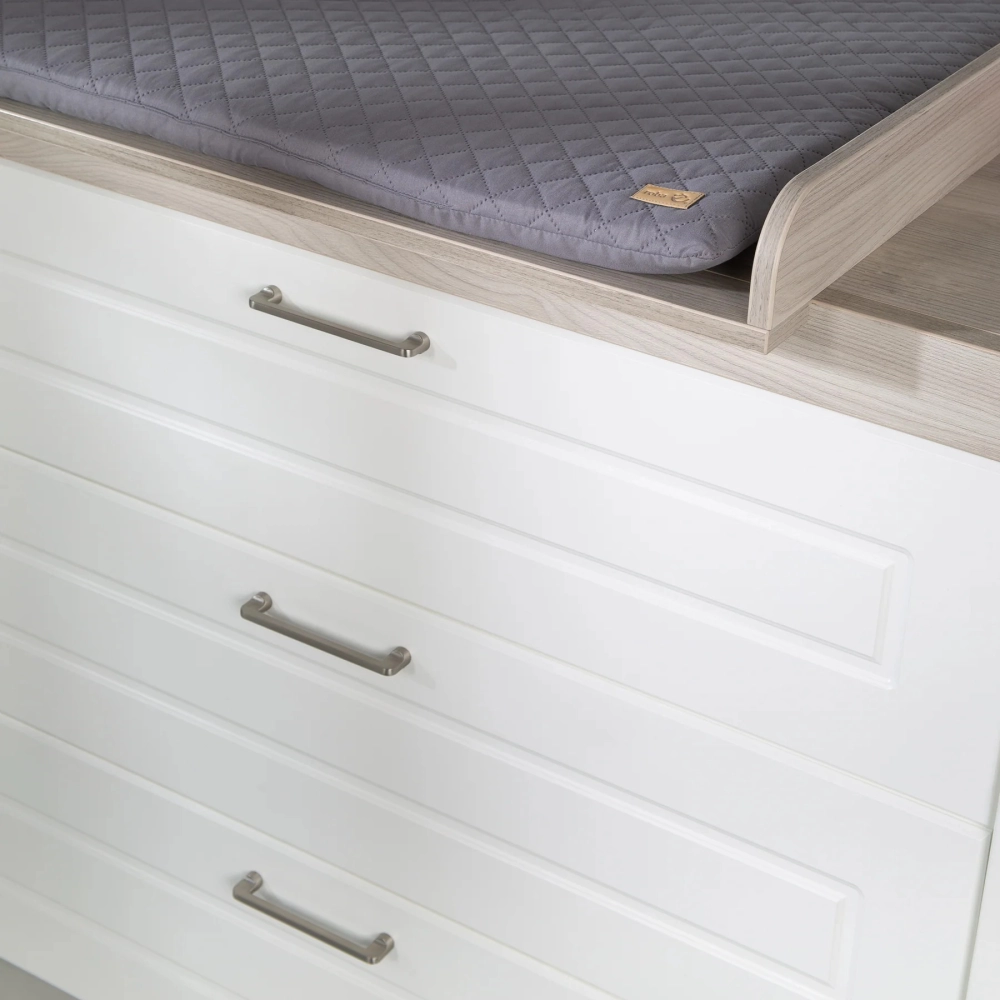 Chambre Roba Felicia (Commode 3 Tiroirs) - Blanc / Luna elm