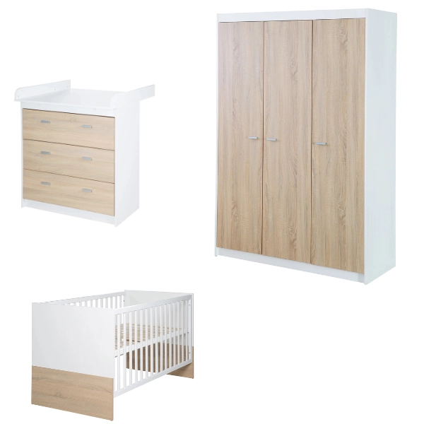 Chambre Roba Gabriella (Commode Small) - Blanc / Bois pas de description, ne pas activer