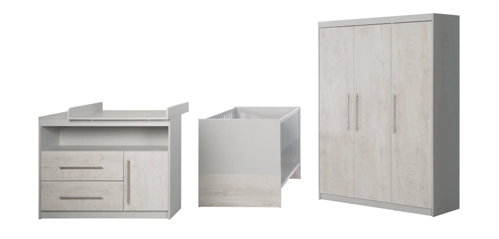 Chambre Roba Maren 2 (Commode Large) - Gris clair