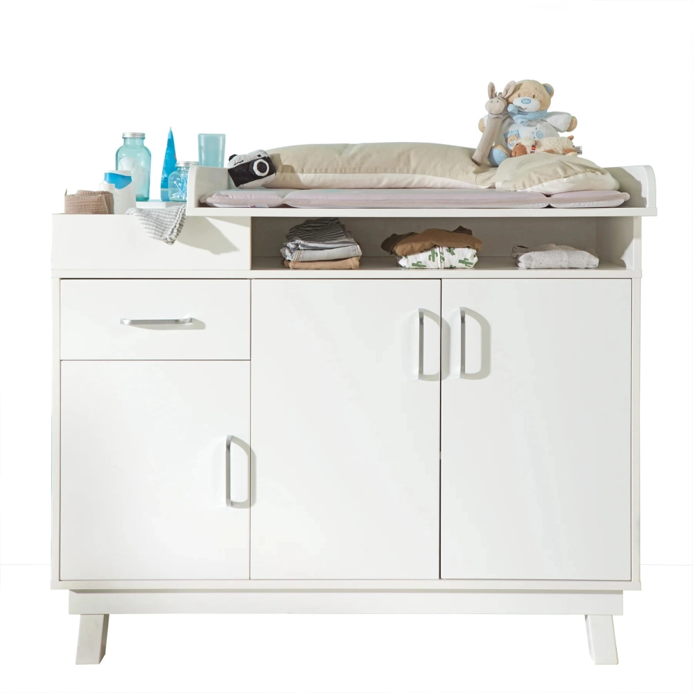 Chambre Roba Nordic Weiss (Armoire 2 Portes) - Blanc