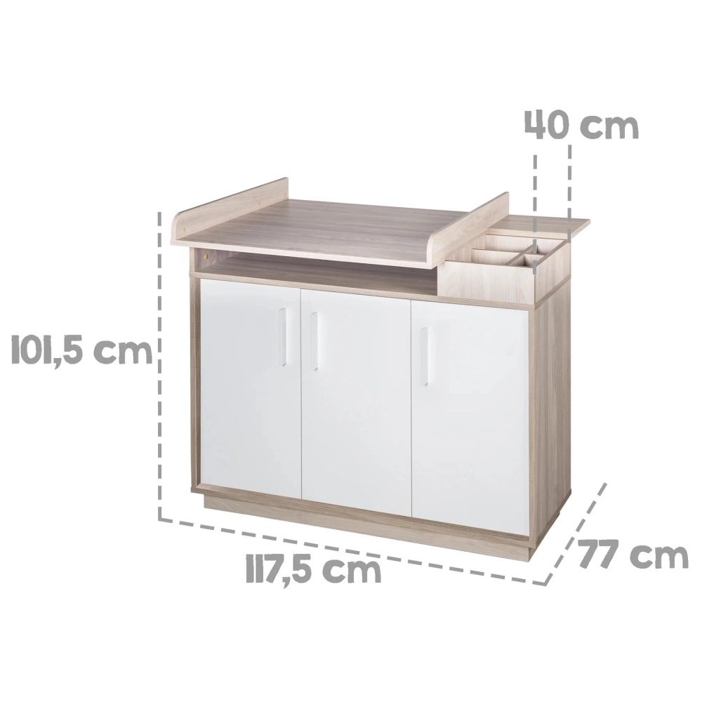 Chambre Roba Olaf - Blanc / Luna elm