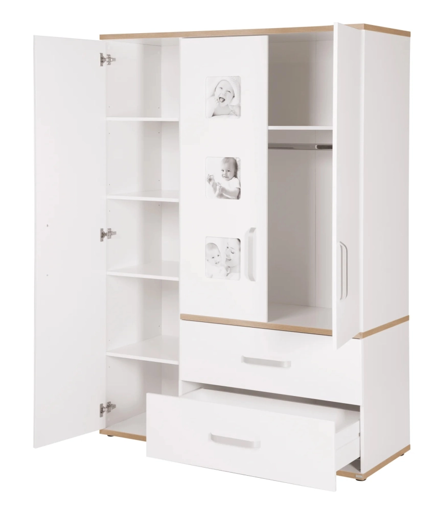 Chambre Roba Pia (Commode Large) - Blanc