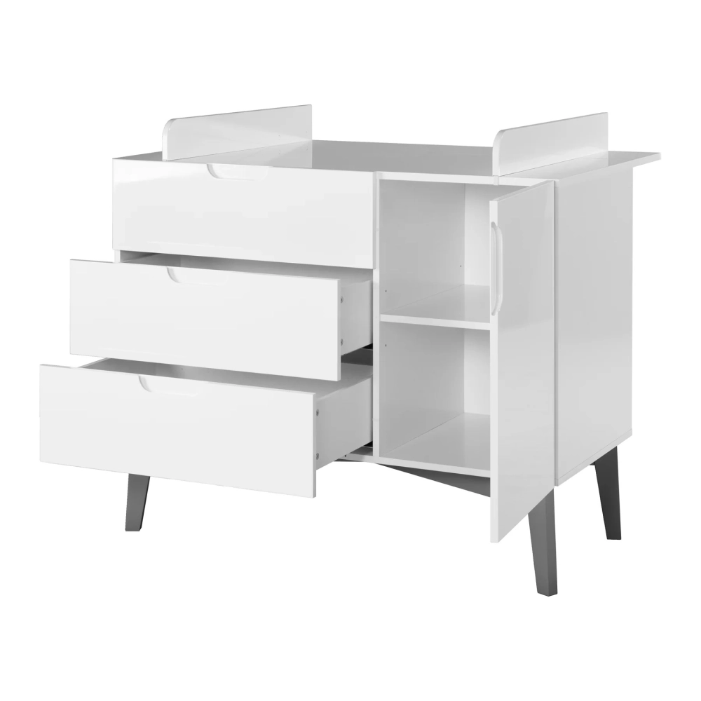 Chambre Roba Retro - Blanc brillant