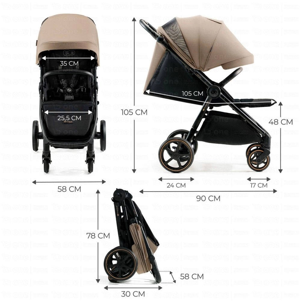 Poussette MITZY - Kinderkraft - beige