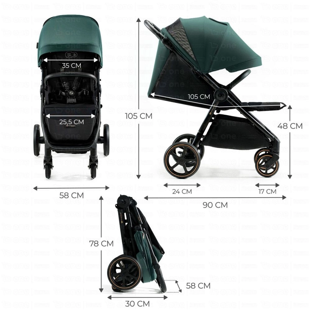 Poussette MITZY - Kinderkraft - vert