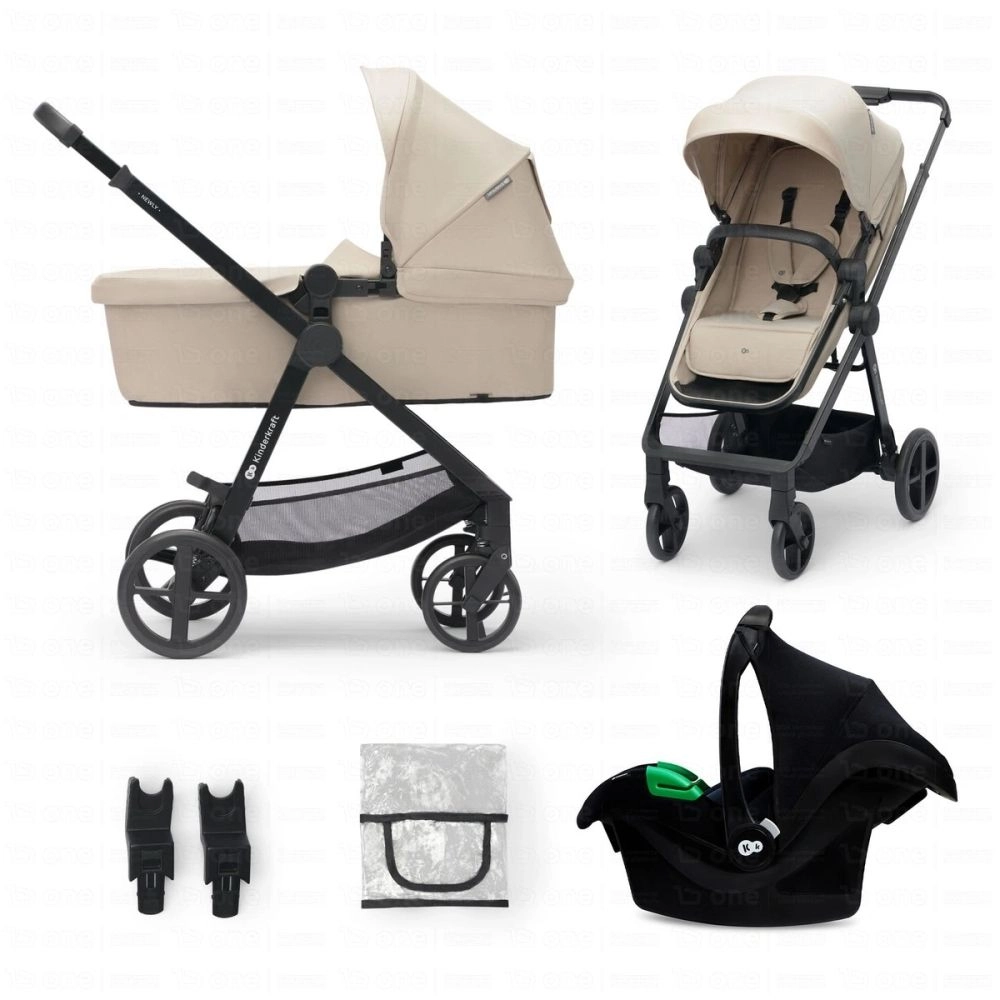 Poussette Trio NEWLY MINK PRO - Kinderkraft - beige