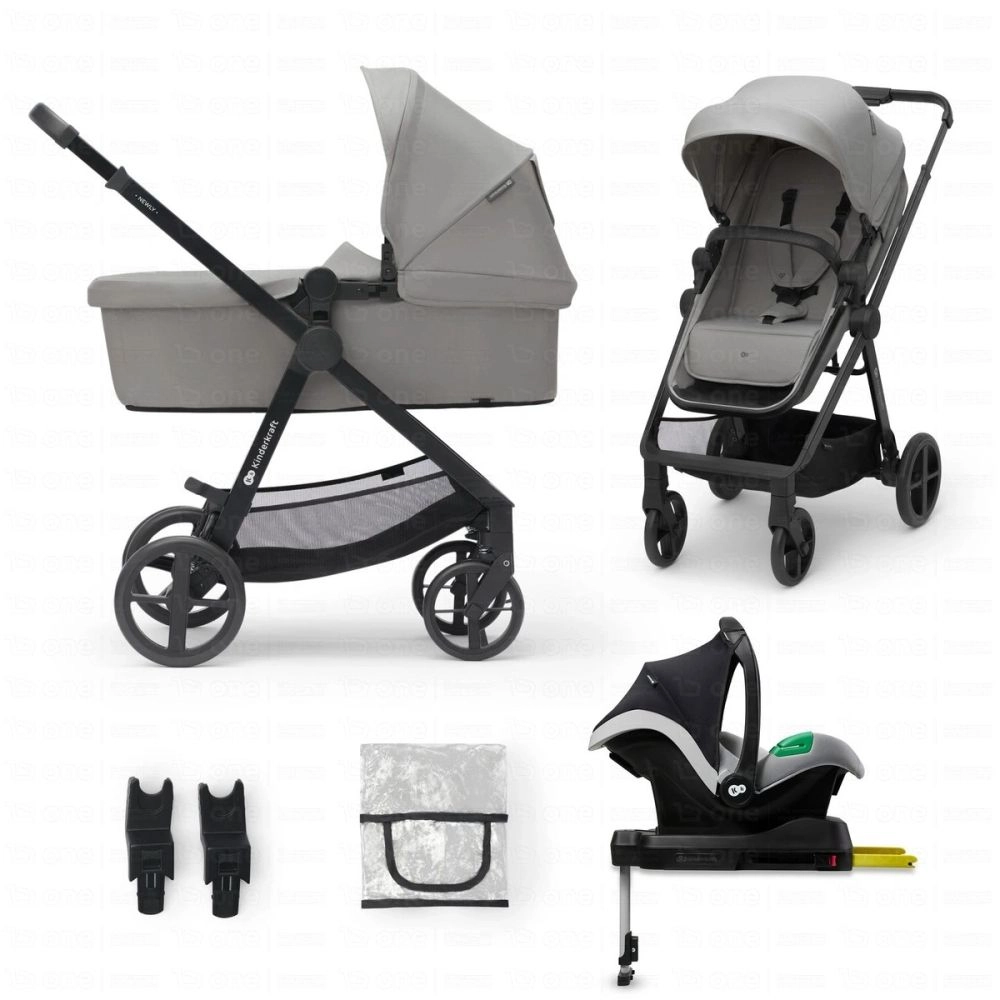 Poussette 4en1 NEWLY - Kinderkraft - gris