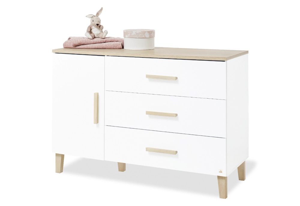 Chambre Bébé 3 Pièces Pinolino Lumi (Large) - Armoire 3 Portes