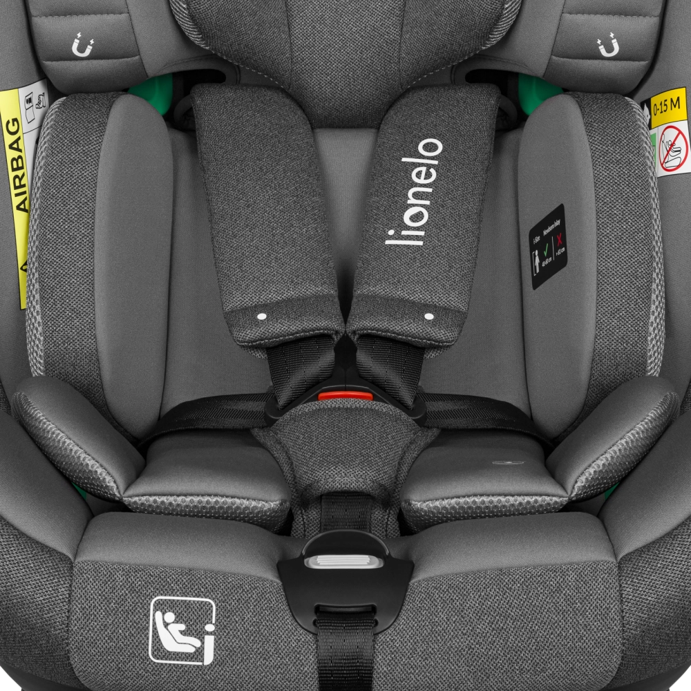 Siège Auto 40-150cm Lionelo Braam i-Size - Grey Stone