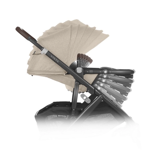 Poussette UPPAbaby Vista V2 + Nacelle - Liam Beige