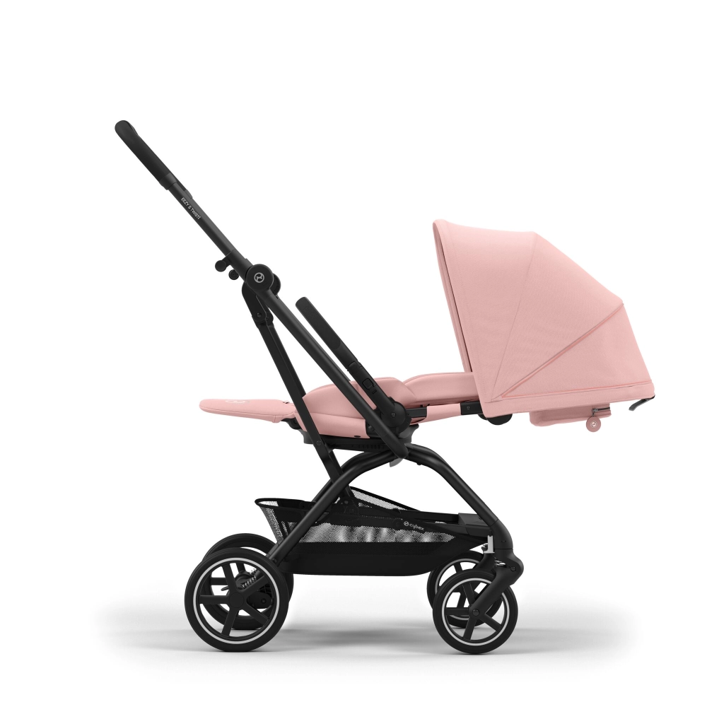 Poussette Cybex Eezy S Twist +2 BLK - Candy Pink + Coque Auto Cloud G i-Size - Magic Black