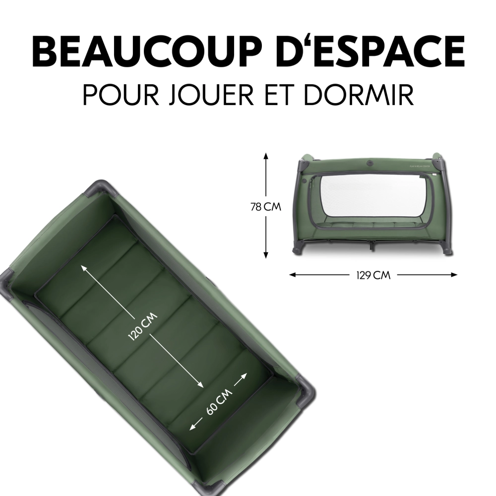 Lit Parapluie Hauck Play N Relax Center - Dark Green