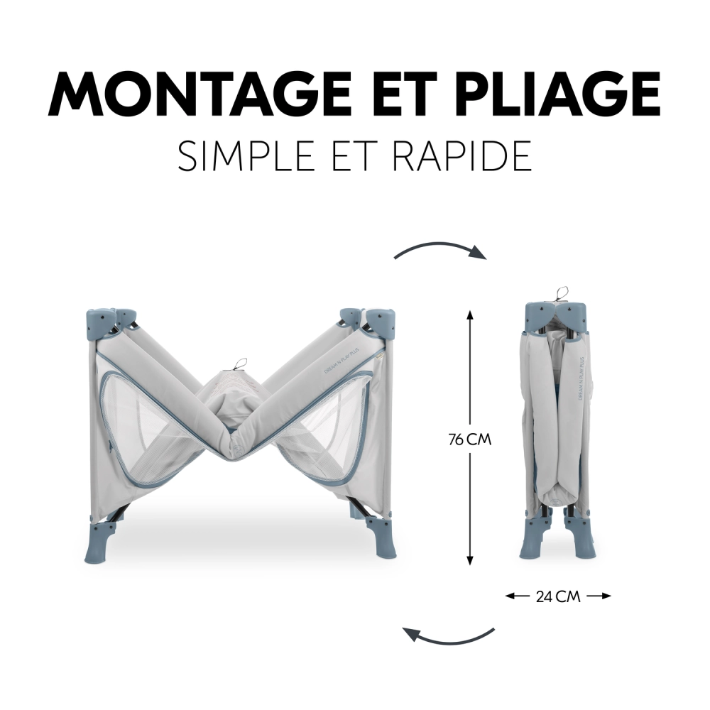 Lit Parapluie Hauck Dream N Play Plus - Blue