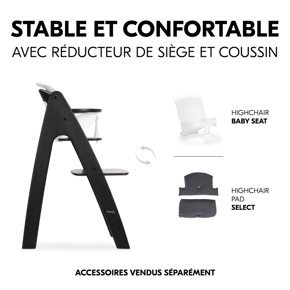 Chaise Haute Hauck Arketa - Beech Blackwashed