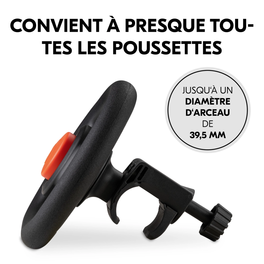 volant pour poussette Steering Wheel Black - Black