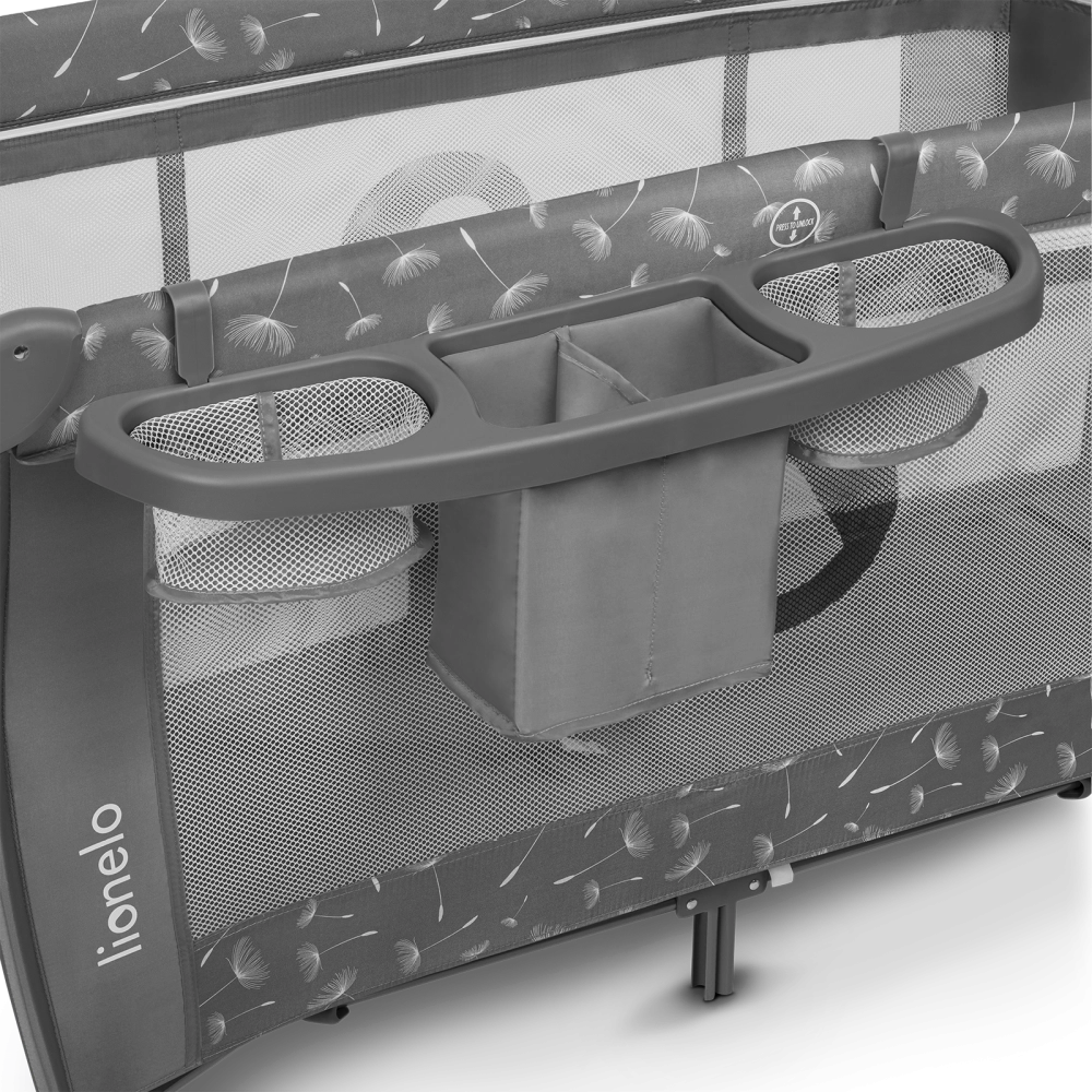 Lit Parapluie Lionelo Sven Plus - Grey Concrete