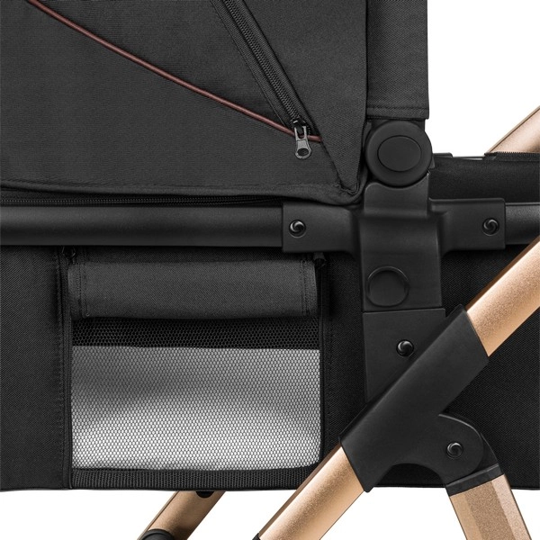 Poussette Lionelo Amber + Nacelle - Black Onyx