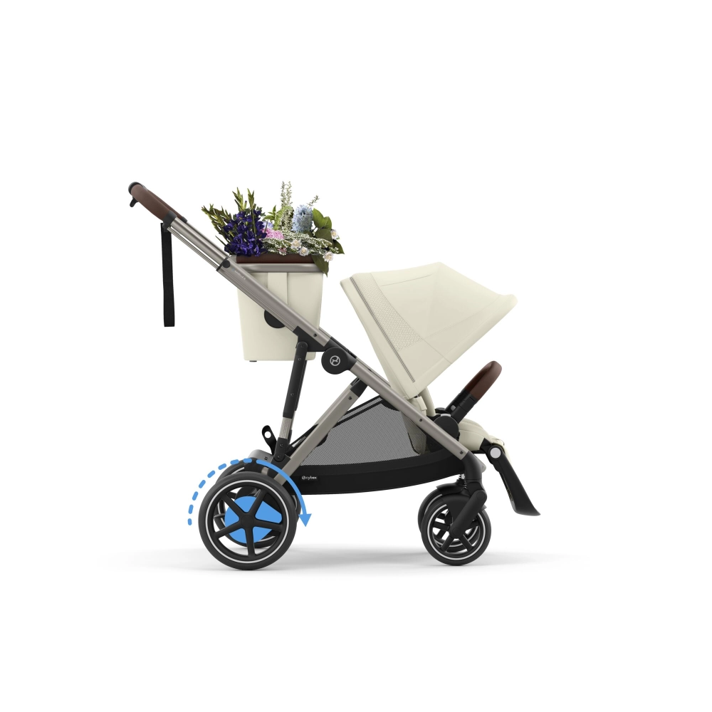 Poussette Double Cybex eGazelle S TPE - Seashell Beige