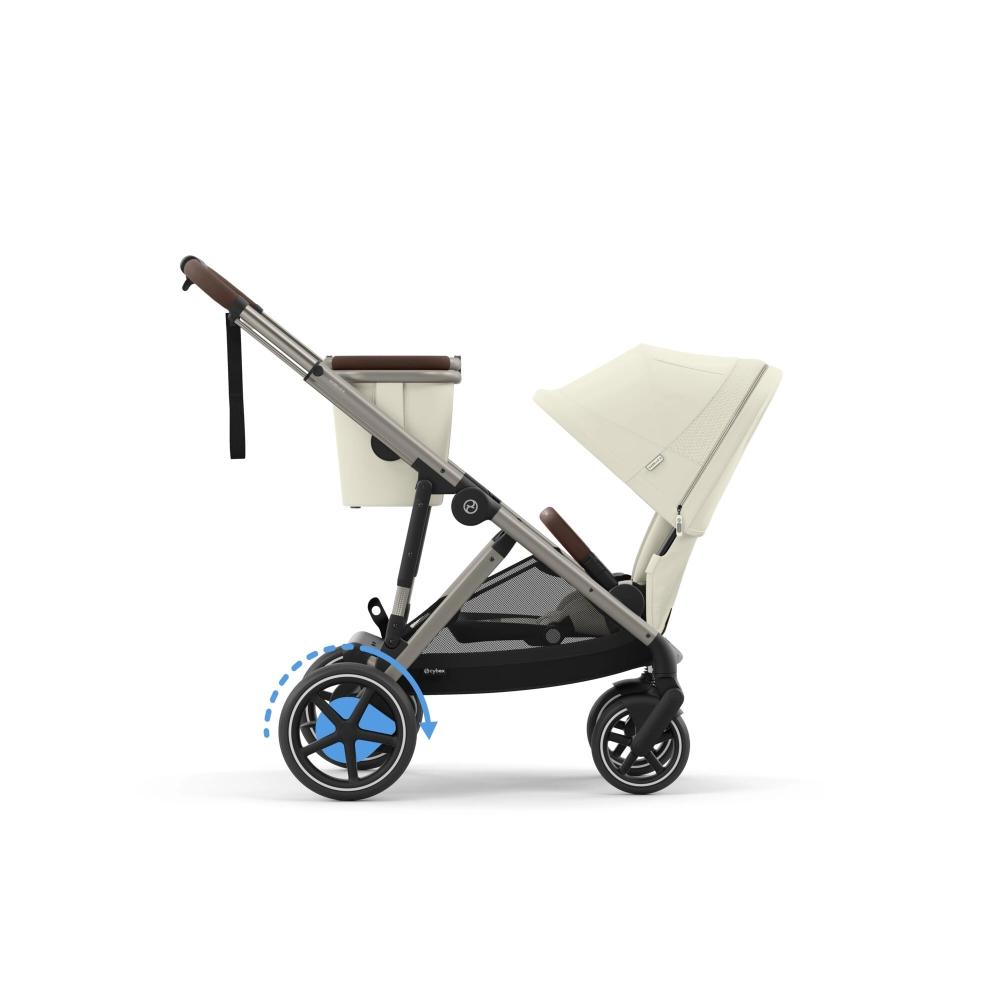 Poussette Double Cybex eGazelle S TPE - Seashell Beige