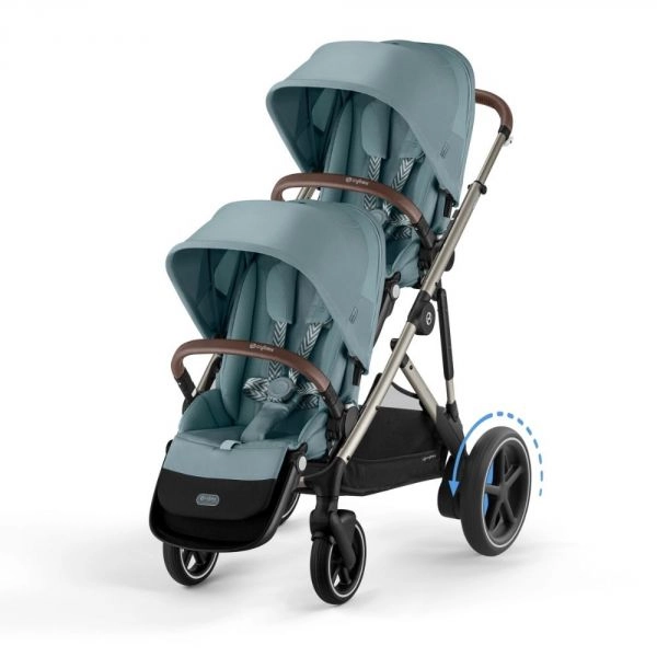 Poussette Double Cybex eGazelle S TPE - Stormy Blue