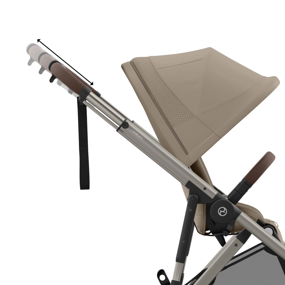 Poussette Double Cybex eGazelle S TPE - Almond Beige + Coques Auto Cloud G i-Size - Almond Beige (Plus)