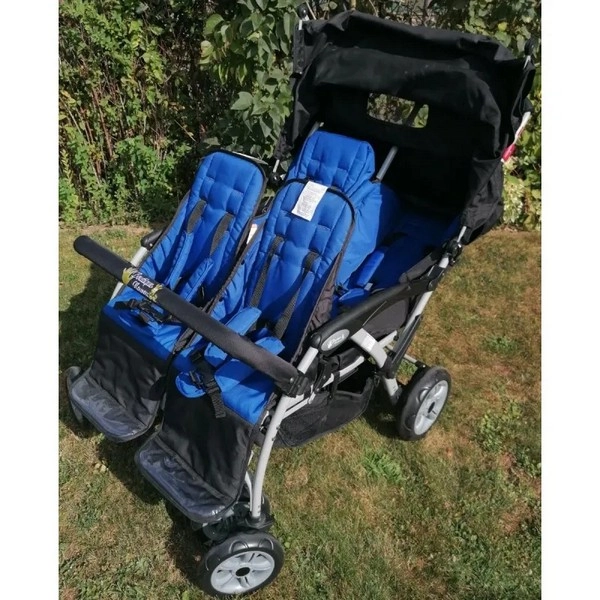 Poussette 4 Places Boutique Nounou - Bleu