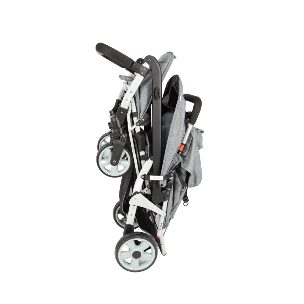 Poussette 3 Places Familidoo Lidoo H3E + Ergondrive - Full Grey