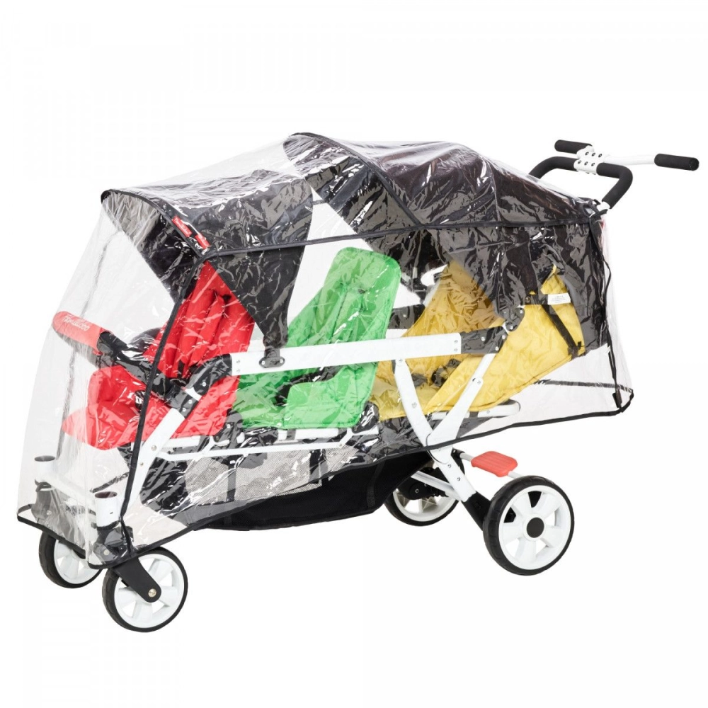 Poussette 3 Places Familidoo Lidoo H3E + Ergondrive - Full Black
