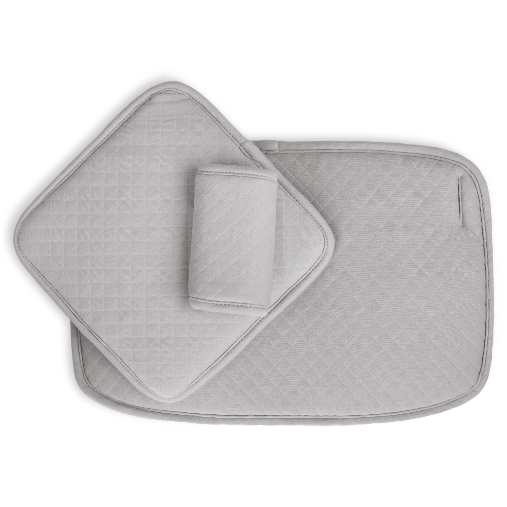 Set All in One Moji Chaise-Haute Yippy - Stone + Assise Nouveau-Né - Birch + Accessoires