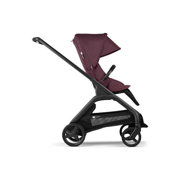 Poussette Bugaboo Dragonfly - Châssis Noir / Canopy Cherry Intense