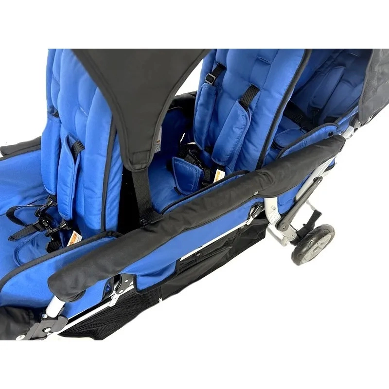 Poussette 3 Places Boutique Nounou modèle 5 - Bleu