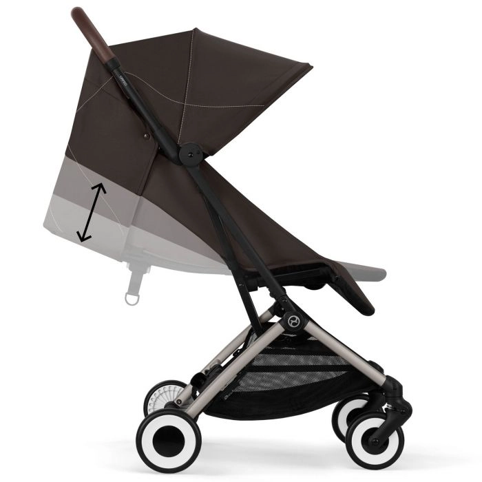 Poussette Cybex Orfeo 2 BLK - Chocolate Brown + Cloud G i-Size - Magic Black + Adaptateurs