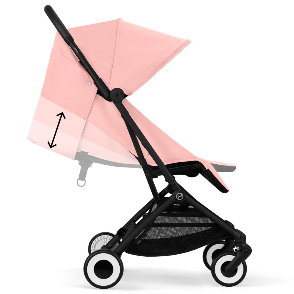 Poussette Cybex Orfeo 2 BLK - Candy Pink + Cloud G i-Size - Magic Black + Adaptateurs