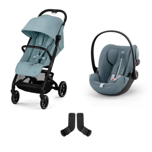 Poussette Cybex Beezy 3 - Stormy Blue + Coque Auto 40-87cm Cybex Cloud G i-Size - Stormy Blue (Plus)