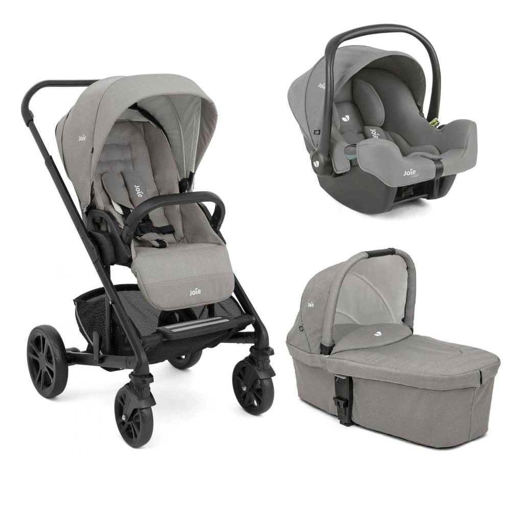 Poussette Chrome + Nacelle Chrome + i-Snug 2 - Pebble