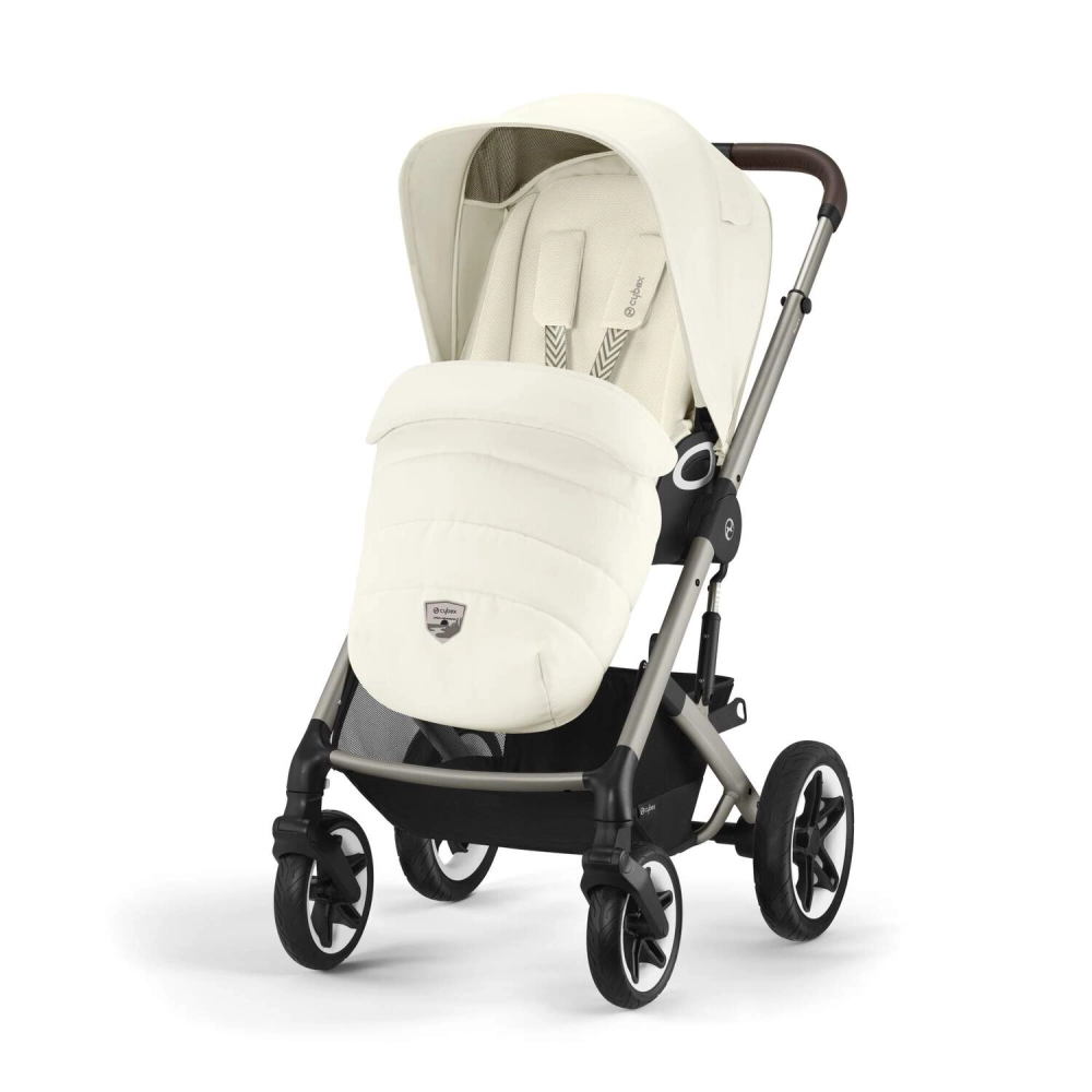 Poussette Cybex Talos S Lux 2 TPE - Seashell Beige + Nacelle Cot S Lux + Coque Auto 40-87cm Cybex Cloud G i-Size - Magic Black