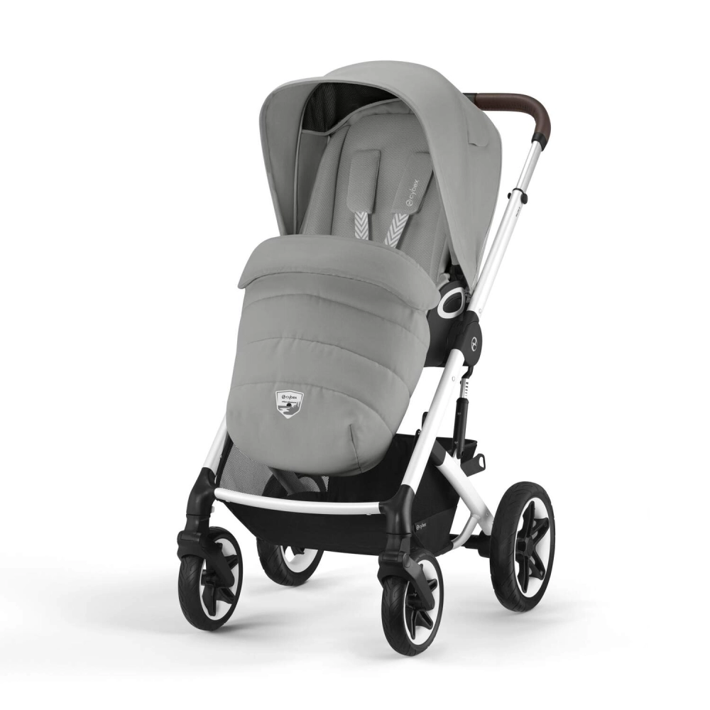 Poussette Cybex Talos S Lux 2 TPE - Stone Grey + Nacelle Cot S Lux + Coque Auto 40-87cm Cybex Cloud G i-Size - Stone Grey (Plus)