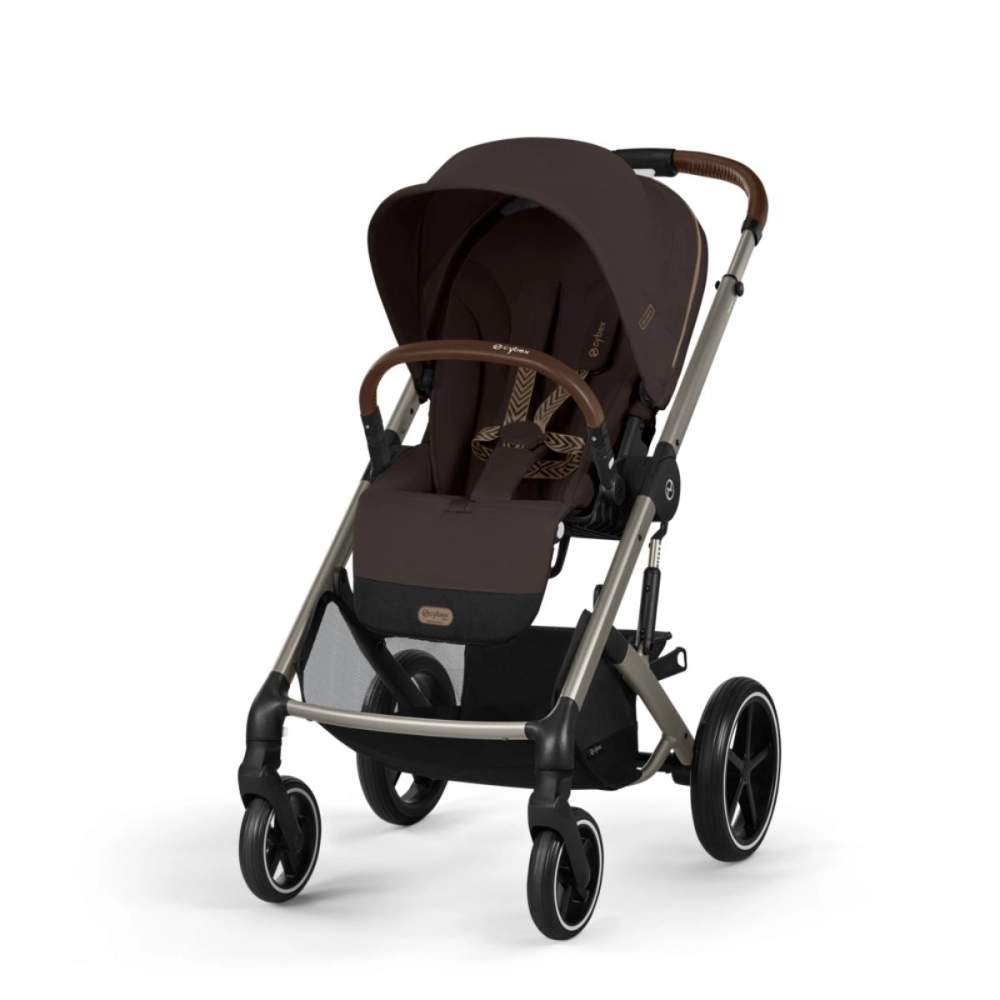 Poussette Cybex Balios S Lux 2 TPE - Chocolate Brown + Nacelle Cot S Lux + Coque Auto Cloud G i-Size - Magic Black + Base G + Accessoires