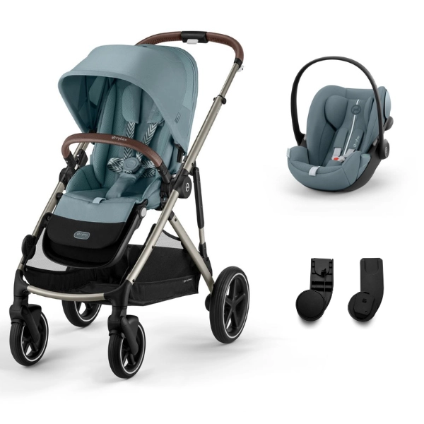 Poussette Cybex Gazelle S2 TPE - Stormy Blue + Coque Auto Cloud G i-Size - Stormy Blue (Plus)