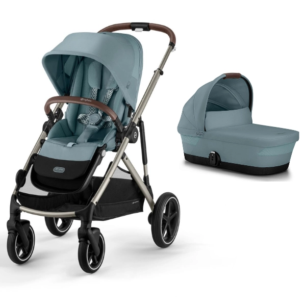 Poussette Cybex Gazelle S2 TPE - Stormy Blue + Nacelle Gazelle Cot - Stormy Blue