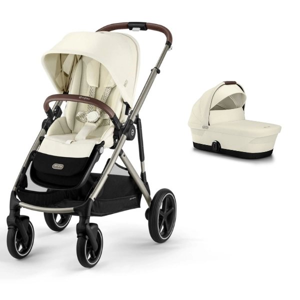 Poussette Cybex Gazelle S2 TPE - Seashell Beige + Nacelle Gazelle Cot - Seashell Beige