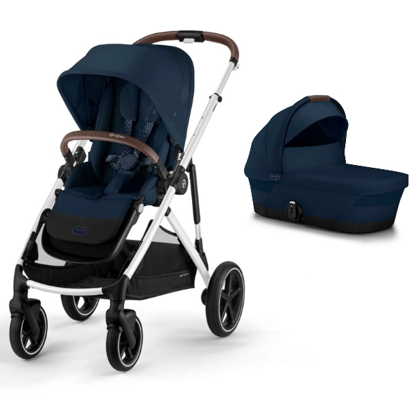 Poussette Cybex Gazelle S2 TPE - Ocean Blue + Nacelle Gazelle Cot - Ocean Blue