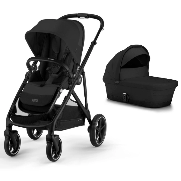 Poussette Cybex Gazelle S2 TPE - Moon Black + Nacelle Gazelle Cot - Moon Black