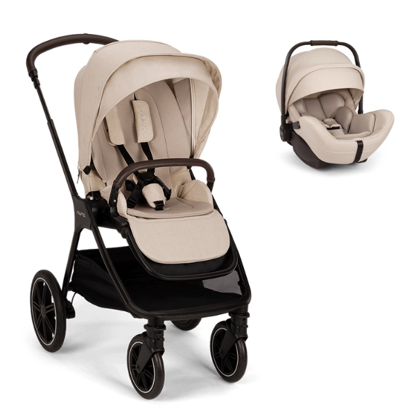 Poussette Nuna Triv lx + Arra Flex - Biscotti