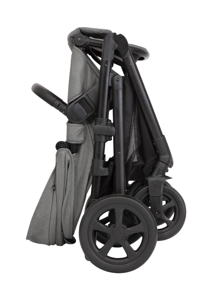 NEAR2ME DLX TRIO - Poussette + SnugLite + Nacelle + Protection pluie + Adaptateurs - Graco - ASH