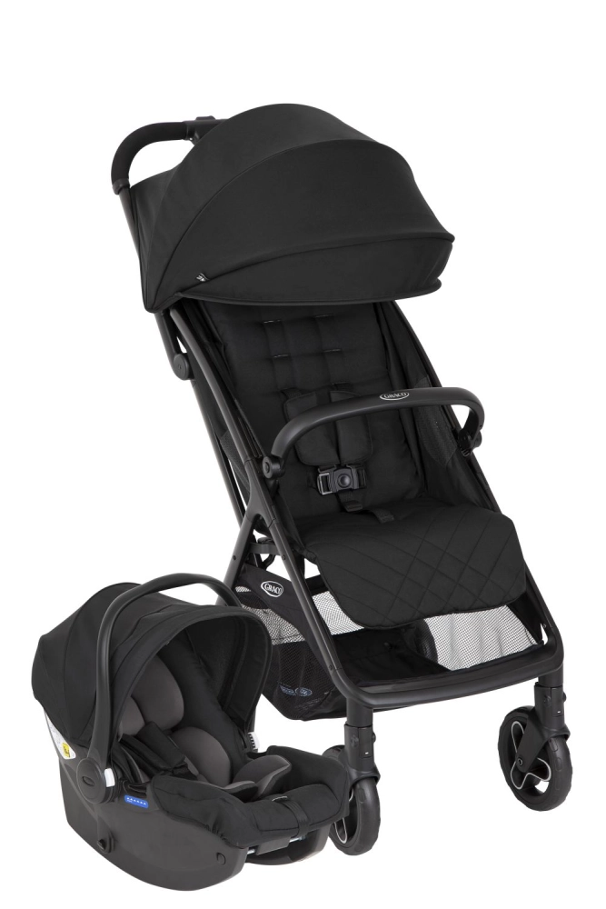 DUO - Myavo incl. Habillage pluie / Poussette et siège-auto SnugEssentials - Graco - MIDNIGHT