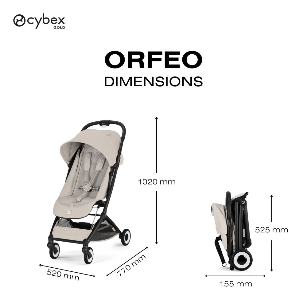 Poussette Ultra Compacte Orfeo 2 - CYBEX - Dune Grey