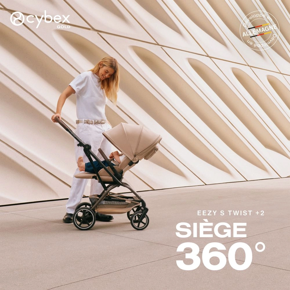 Poussette Compacte Eezy S Twist+2 - CYBEX - Dune Grey