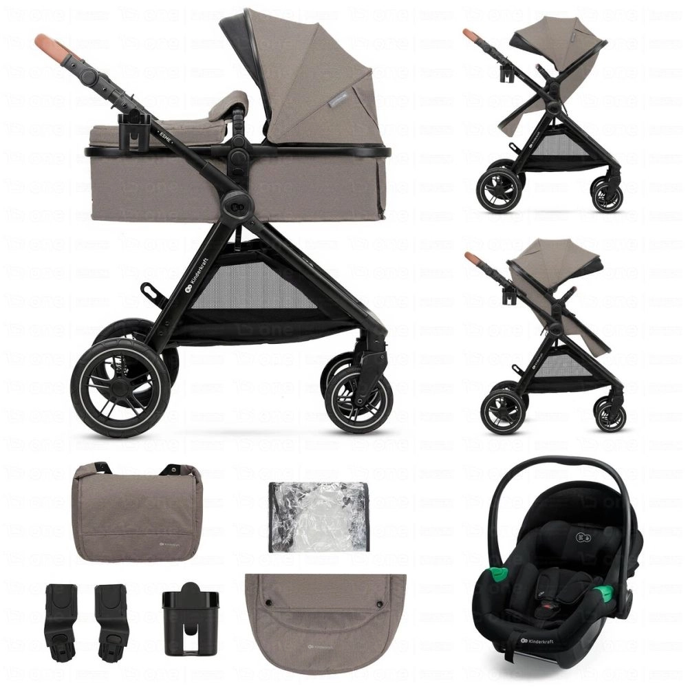 Poussette ESME PRO 3en1 - Kinderkraft - beige